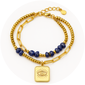 Pulsera con cuarzo natural