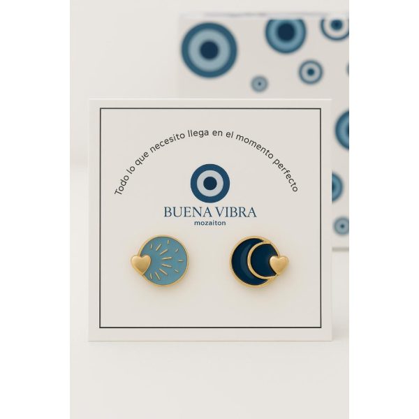 Aretes día y noche. Sol y Luna - Imagen 3