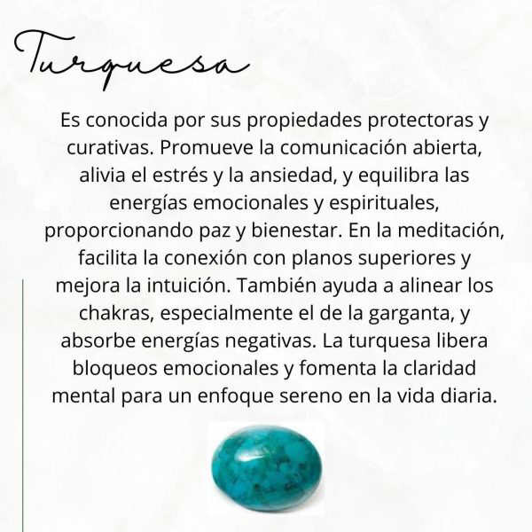 Pulsera piedra Turquesa - Imagen 4