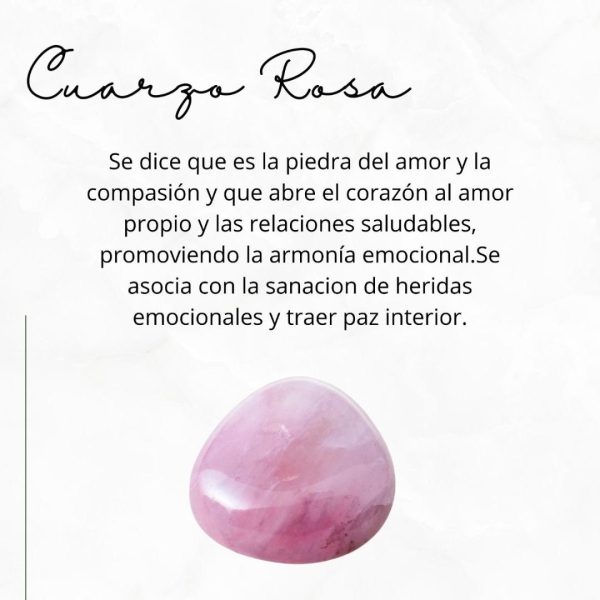 Pulsera de cuarso Rosa - Imagen 2