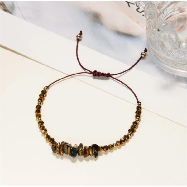 Pulsera ojo de tigre piedra irregular China - Imagen 2