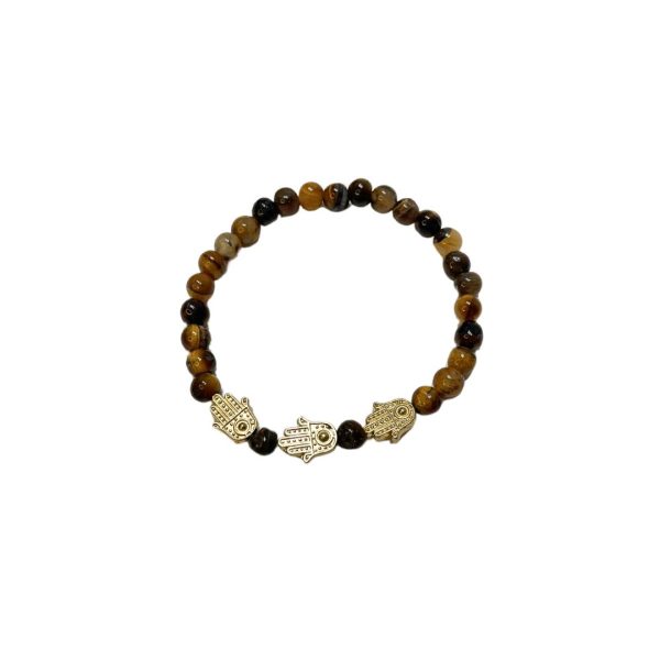 Brazalete ojo turco infinito plateado